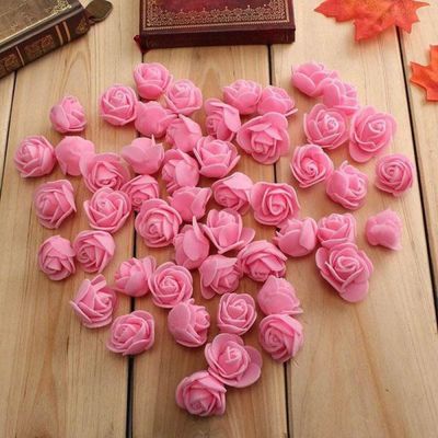 500 Peças de Rosas de 3,5cm para Decoração de Casamento e Natal vermelho vinho