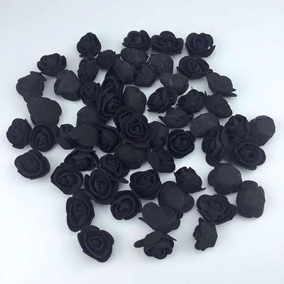 500 Peças de Rosas de 3,5cm para Decoração de Casamento e Natal preto