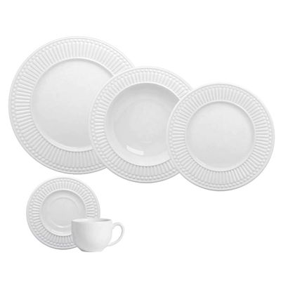 Aparelho de Jantar Roma Ravenna 61090 30 Peças Porto Brasil Branco