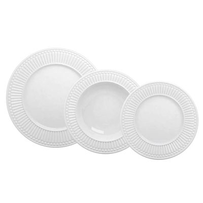 Aparelho de Jantar Roma Ravenna 61090 30 Peças Porto Brasil Branco