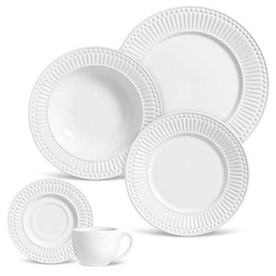 Aparelho de Jantar Roma Ravenna 61090 30 Peças Porto Brasil Branco