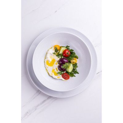 Aparelho de Jantar, Chá e Sobremesa 30 Peças Germer Shell em Porcelana Branco