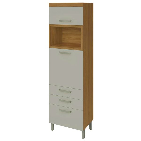 Paneleiro Nesher Princesa 2 Portas 3 Gavetas 64cm Freijó com Off White Paneleiro Nesher Princesa 2 Portas 3 Gavetas 64cm Freijó com Off White