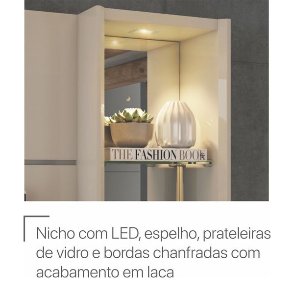 Estante Permóbili Riviera para TV`s de até 60 Off White com Savana Estante Permóbili Riviera para TV`s de até 60 Off White com Savana