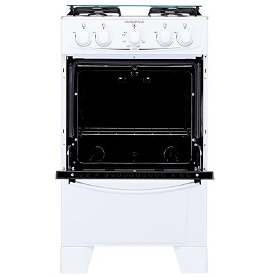 Fogão Atlas 4 Bocas Coliseum Plus com Forno com Amplo Visor Branco / Bivolt