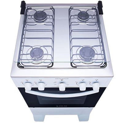 Fogão Atlas 4 Bocas Coliseum Plus com Forno com Amplo Visor Branco / Bivolt