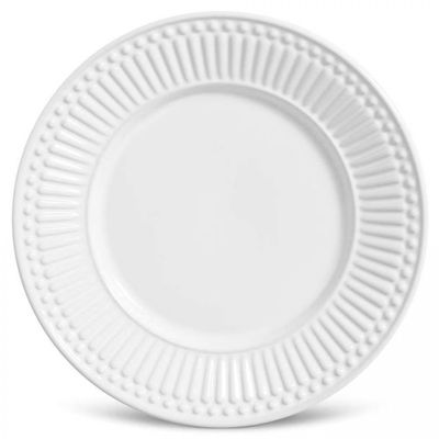 Aparelho de Jantar 18 Peças Porto Brasil Roma em Cerâmica Feldspática Branco