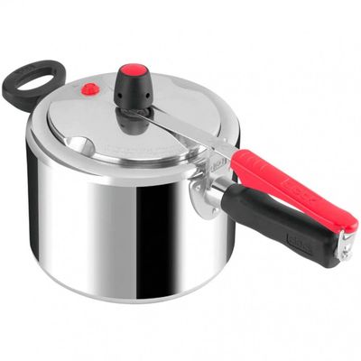Conjunto de Panelas de Pressão Clock Fechamento Interno 4,5L + 7L - Alumínio Polido Alumínio