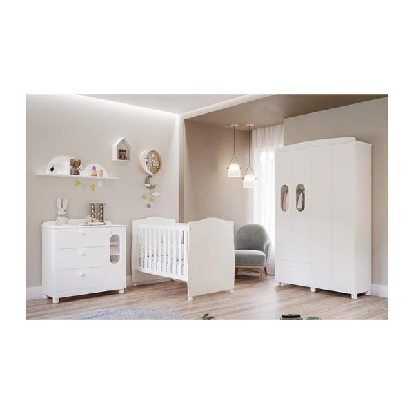 Berço Mini-Cama Permobili Conforto Branco Berço Mini-Cama Permobili Conforto Branco