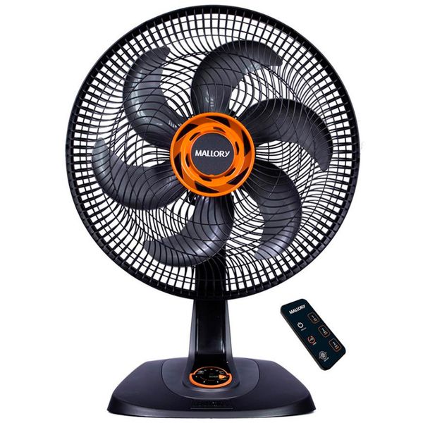 Ventilador de Mesa 40CM TS40 3 Velocidades Painel Touch e Controle Remoto Mallory Preto / 110V