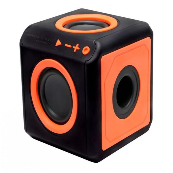 Caixa de som Bluetooth PUNCH 15W RMS 360° Surround - audioCube Portátil - ELG Preto