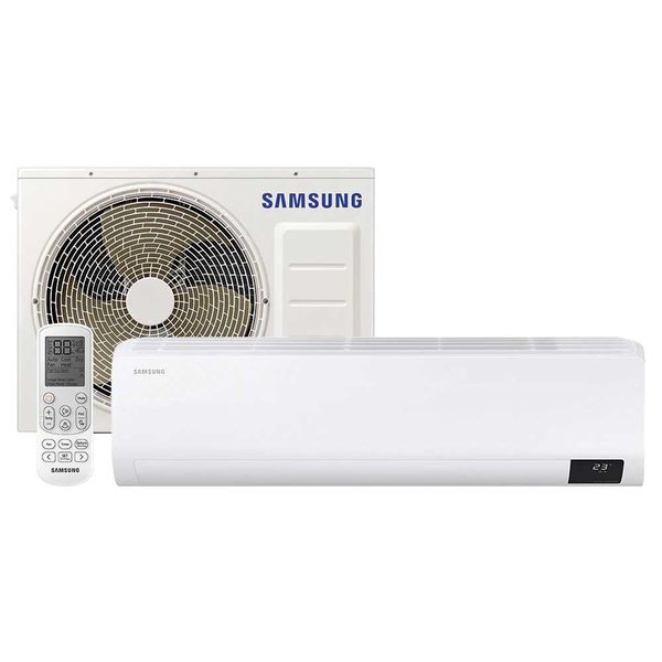 Ar-Condicionado Split Digital Inverter AR09TSHZDWKNAZ Quente e Frio 9.000 Btus Samsung Branco / 220V