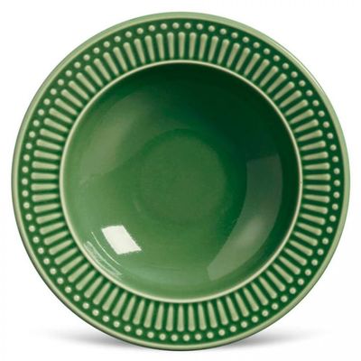 Aparelho de Jantar 18 Peças Porto Brasil Roma em Cerâmica Feldspática Verde