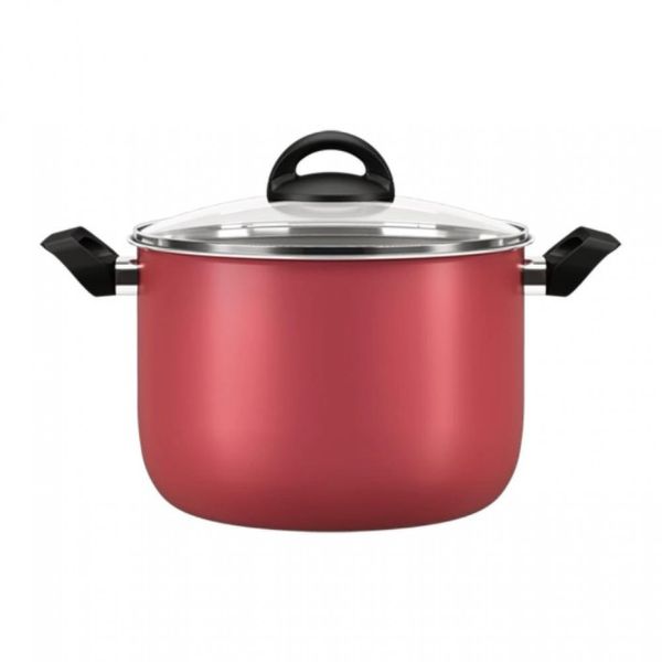 Caldeirão com Tampa Brinox Chilli - 22 cm Cereja Caldeirão com Tampa Brinox Chilli - 22 cm Cereja