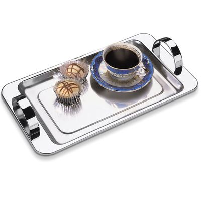 Bandeja Forma p/ Cafezinho c/ Alça Inox