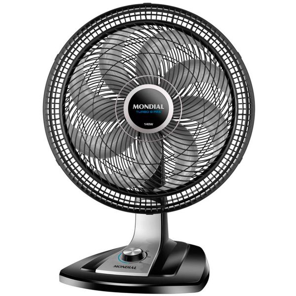 Ventilador de Mesa 40CM VTX-40 8 Pás 3 Velocidades Mondial Preto / 110V