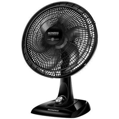 Ventilador de Mesa 40cm Super Power VSP-40-B 6 Pás 3 Velocidades Mondial Preto / 220V