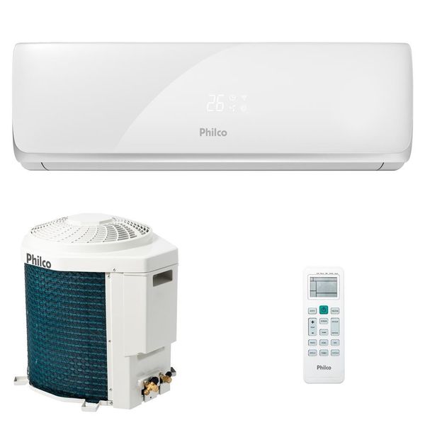 Ar-Condicionado Split Philco PAC12000TQFM9 Quente/Frio 12.000 BTUs Branco / 220V Ar-Condicionado Split Philco PAC12000TQFM9 Quente/Frio 12.000 BTUs Branco / 220V