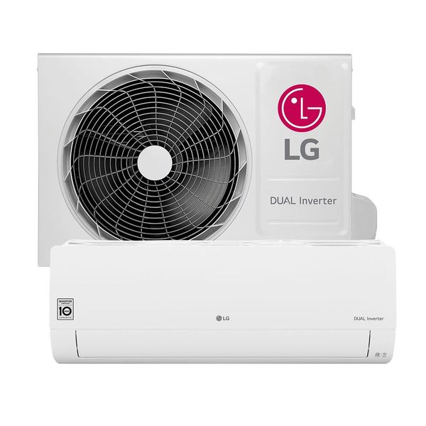 Ar-Condicionado Split LG Dual Inverter Voice S4-W12JA31A Quente e Frio 12.000 BTUs Branco / 220V