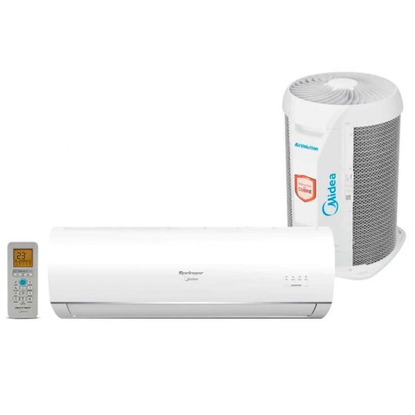 Ar-Condicionado Split Midea AirVolution 42TFQA12S5 Quente e Frio 12.000 Btus Springer Branco / 220V Ar-Condicionado Split Midea AirVolution 42TFQA12S5 Quente e Frio 12.000 Btus Springer Branco / 220V