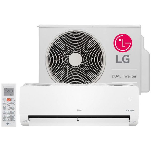 Ar-Condicionado Split Dual Inverter Voice S4-Q15JL31A Frio 15.000 BTUs LG Branco / 220V Ar-Condicionado Split Dual Inverter Voice S4-Q15JL31A Frio 15.000 BTUs LG Branco / 220V