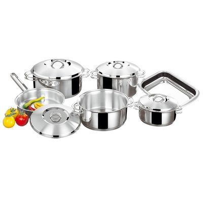 Conjunto de Panelas Tramontina Solar Inox - 6 Peças Inox