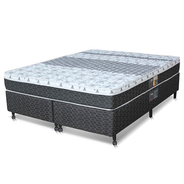 Cama Box Queen Size Castor Sleep Class com Mola Bonnel 64x158x198cm n/a