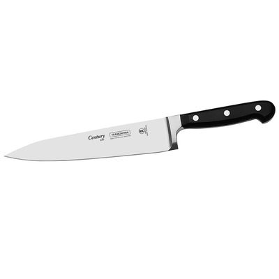 Faca p/ Carne/Cozinha 6`` Tramontina Century Preto com Inox