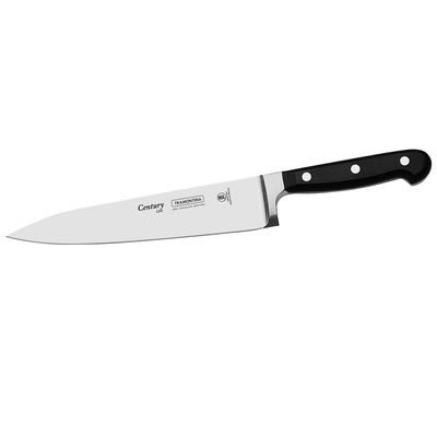 Faca  8`` para Carne/Cozinha Tramontina Century Preto e Inox