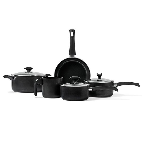 Conjunto de Panelas Masala Antiaderente 5 Peças Brinox Preto