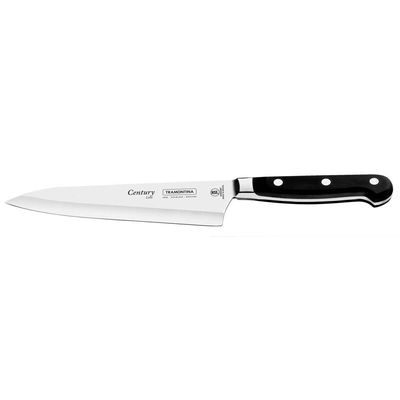 Faca 7 para Cozinha Tramontina Inox Century Preto com Inox