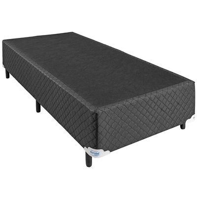 Cama Box de Solteiro Portobel + Colchão de Solteiro Portobel Diplomata Orthopedic com Espuma D-33 65x88x188 cm Preto