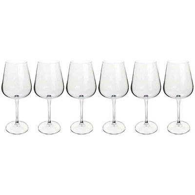 Conjunto de Taças para Vinho Branco Bohemia Ardea 450 ml em Cristal 6 Peças Transparente