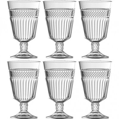 Conjunto de Taças L`Hermitage Palace 330 ml 6 Peças Transparente