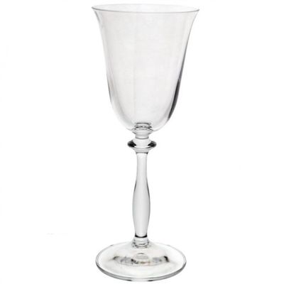 Conjunto de Taças para Vinho Branco Bohemia Angela em Cristal Ecológico 185ml 6 Peças Transparente