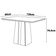 Mesa de Jantar Raquel com Tampo de Vidro 79,6 x 120 x 90cm DJ Móveis Ginger/Off White/Moca