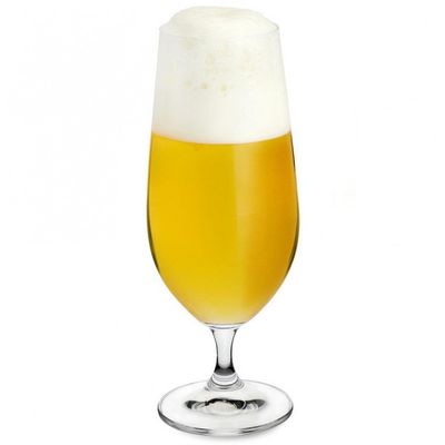 Conjunto de Taças para Cerveja Bohemia Anna 380 ml em Cristal Ecológico 6 Peças Transparente