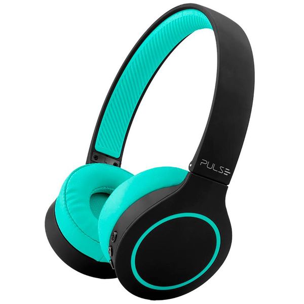 Headphone Pulse Head Beats PH340 Bluetooth 5.0 Preto com Verde Headphone Pulse Head Beats PH340 Bluetooth 5.0 Preto com Verde