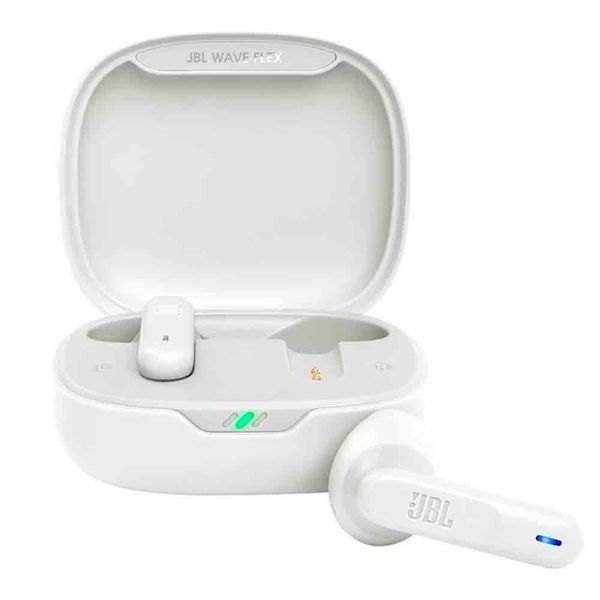 Fones de Ouvido JBL Wave Flex Branco Fones de Ouvido JBL Wave Flex Branco
