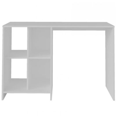 Escrivaninha Artely Matrix com 4 Nichos 110cm de Largura Branco Fosco