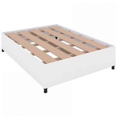 Box de Casal Barreto Lonçarcci Inova com Colchão Hellen Titanium com Espuma D28 e Pillow Top Cinza com Preto