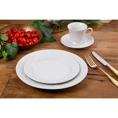 Conjunto de Xícaras para Chá Germer Tassel em Porcelana 240 ml 6 Peças Branco