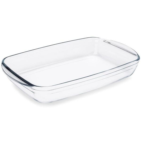 Assadeira Retangular Brinox Cheff em Vidro 35,5 cm Transparente Assadeira Retangular Brinox Cheff em Vidro 35,5 cm Transparente