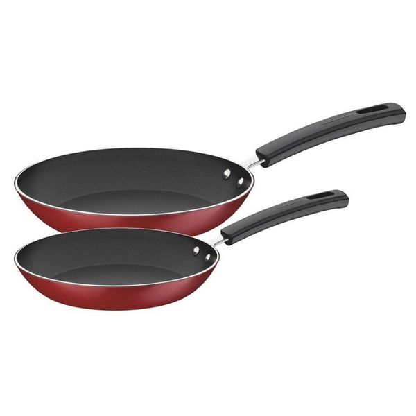 Conjunto de Frigideiras Tramontina Sicilia Antiaderente Starflon Excellent 2 Peças Vermelho