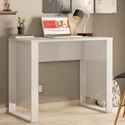 Mesa de Escritório Demóbile Lume em MDP Branco