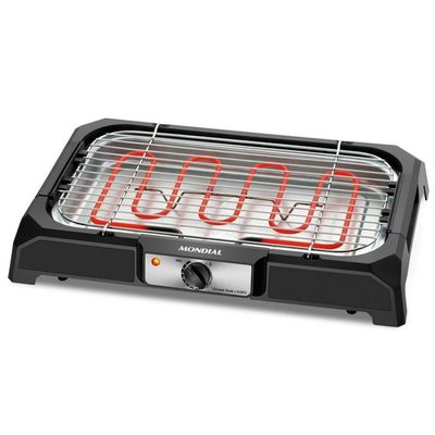 Churrasqueira Elétrica Mondial Grand Steak e Grill CH-05 com Controle de Temperatura Preto / 110V