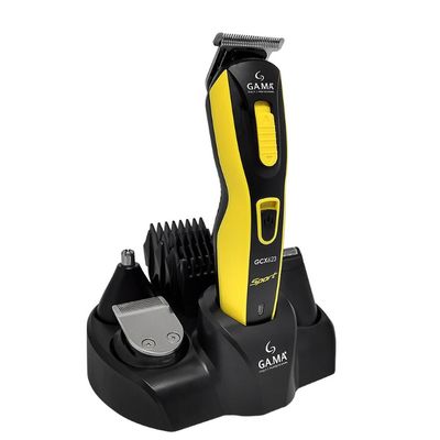 Aparador de Pelos Gama Italy Multi-Styler GCX623 Sport USB Amarelo com Preto / Bivolt