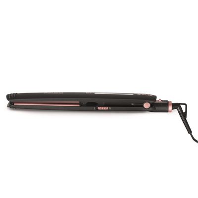 Prancha Mondial P-27 com Chapas de Cerâmica 220°C com Emissão de Íons Preto / Bivolt