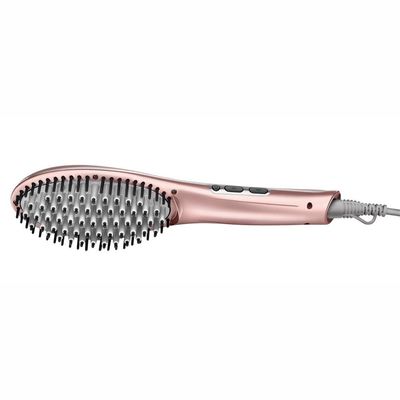 Escova Alisadora Mondial EA02 com Emissão de Íons e Cabo Giratório 230°C Rosa / Bivolt