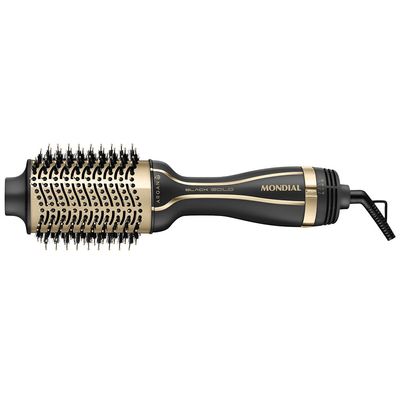 Escova Secadora Mondial Black Gold Argan ES-15 1300W Preto com Dourado / Bivolt